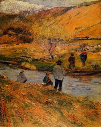 Breton Fisherman, by Paul Gauguin paintings reproduction